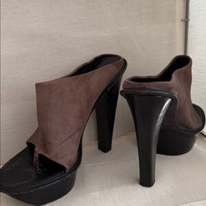 Alexander Wang Brown and Black Platform Heels